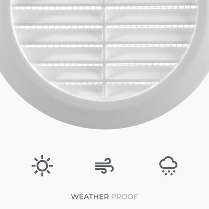 6" Inch White Round Air Vent Cover - Image 7