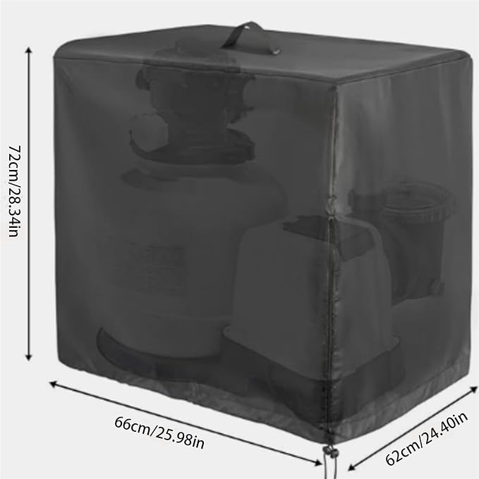 Pool Sand Filter Cover Pool Filter Cover Outdoor Sand Filter Pump Dust Protector - Image 2