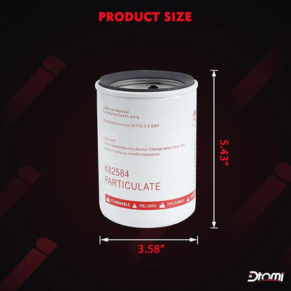 30 Micron Spin-on Fuel Filter Element, 25 GPM Diesel Gasoline Compatible - Image 5