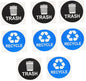 NUOBESTY 8pcs Recycle Sticker for Trash Can Waste Sorting Decals PVC Material by NUOBESTY