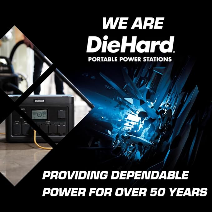 DieHard Solar Panel, 200-Watt, Foldable, Flexible, Lightweight, Portable - Designed for use with DieHard Portable Power Stations