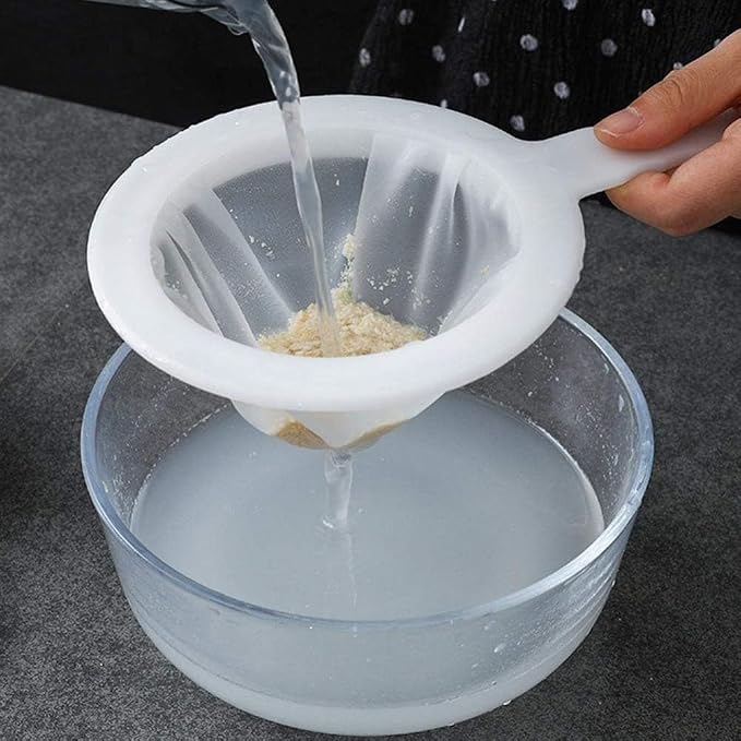 Kitchen Ultra-Fine Nylon Mesh Strainer Plastic Sieve Fine Mesh Filter Spoon - Image 6