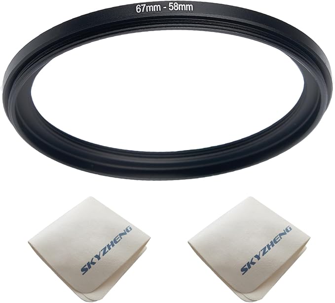 67mm Lens to 58mm Camera Lens Adapter 67mm to 58mm Step Down Ring Adapter Ring by SKYZHENG
