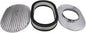 1 Set SHLPDFM Air Cleaner Polished Aluminum Silver 12"" Oval Full Finned Air by SHLPDFM