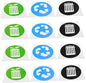 12pcs Waste Sorting Stickers Trash Can Recycling Decals Self-Adhesive Labels by HONMEET