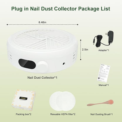 Nail Dust Collector, Compact & Quiet Manicure Vacuum - Image 7