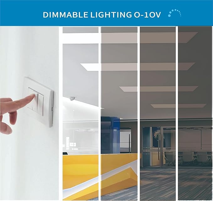 2x4 FT LED Light Flat Panel, 40-72W, 5 CCT 3K | 3.5K | 4K | 5K | 6.5K, Dimmable Recessed Drop Ceiling Lights, 3750/5000/6250/7500/9000 Lumens, Lay in Fixture for Office, 120-277V, UL DLC (16 Pack)