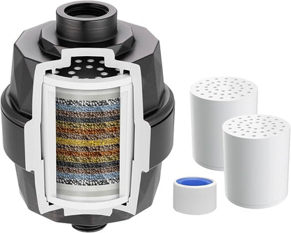 Hibbent Shower Filter for Hard Water, High Output Shower Head Filter to Remove by Hibbent