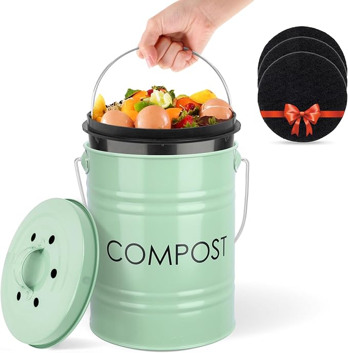 Vipush Compost Bin Kitchen Countertop Composter by Vipush