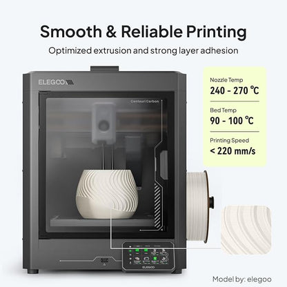 ELEGOO ASA Filament 1.75mm Black 1KG, UV & Weather Resistant 3D Printer Filament - Image 5