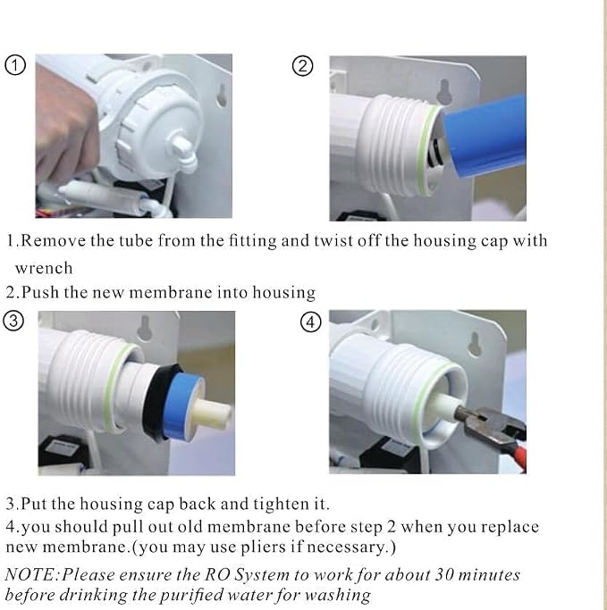 Geekpure 50 GPD Reverse Osmosis RO Membrane Replacement -NSF Certificated - Image 7