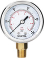 SENCTRL 0-100 Psi Pressure Gauge, 1/4 NPT Lower Mount, Waterproof, Stainless by senctrl