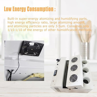 Ultrasonic Humidifier 24kg/h Portable Continuous Cool Mist Maker Humidifier - Image 2
