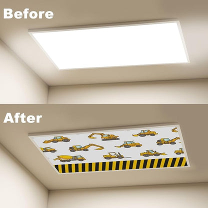 6 Pcs Fluorescent Light Covers for Ceiling Lights Construction Vehicle - Image 4