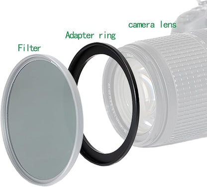 52mm to 49mm Step-Down Ring Filter Adapter, Metal Ring Step-Down Rings Adapter - Image 4