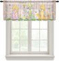 Happy Easter Sheer Valances for Windows 60"x18", Light Filtering Kitchen by Unknown