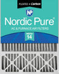 Nordic Pure 20x25x5 Lennox X6673 X6675 Replacement AC Filter MERV 14 + Carbon 1 by NordicPure