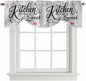 Kitchen Knife Fork Tie Up Valance Curtains by Unknown