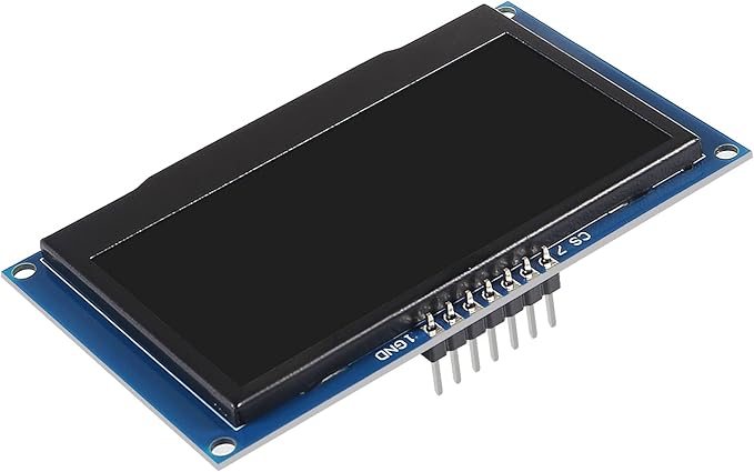 ACEIRMC 2.42 inch 128x64 OLED LCD Display Module SSD1309 7 Pin SPI/IIC I2C Serial Interface for Arduino UNO R3 (Yellow)