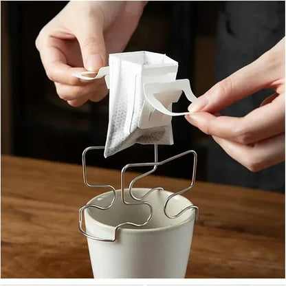 1x Coffee Filter Holder Portable Reusable Outdoor Tea Filters Dripper Baskets - Image 4