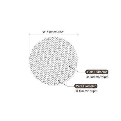 MECCANIXITY Pipe Screen Stainless Steel Screens, 5/8 Inch Diameter - Image 2