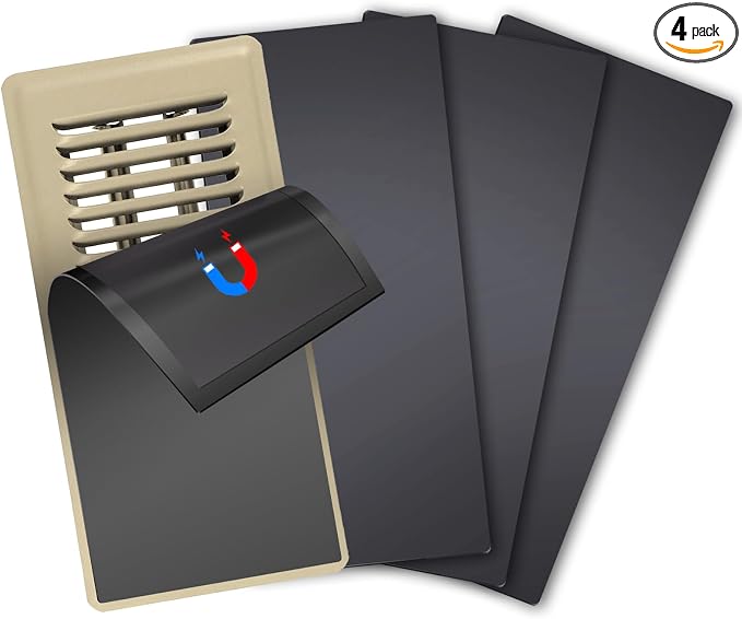 Magnetic Floor Register Vent Covers, 5.5 x 12 Inch Superior Hold Vent Covers by ServetoMakeYourLifeEasier