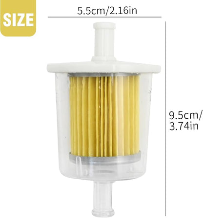 5 Pack 3/8" Universal Fuel Filters, Inline Gas Fuel Line - Image 2