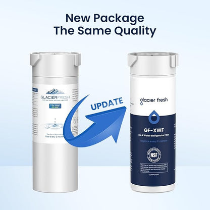 GLACIER FRESH XWF Replacement For GE XWF Refrigerator Water Filter Pack of 2 - Image 3