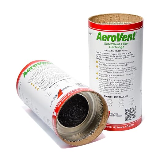 AeroVent Safe2Vent Replacement Filter Cartridge | | Easy-to-Install Carbon - Image 4