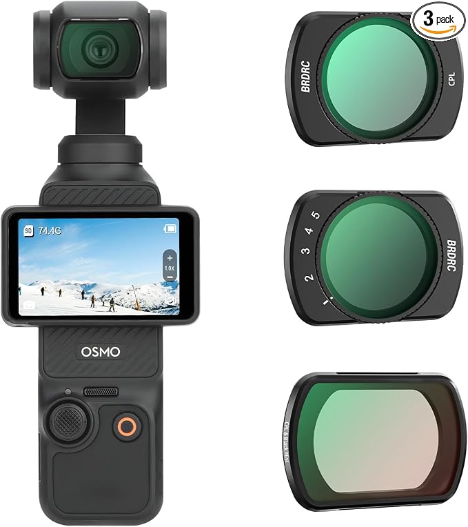 BRDRC Pocket 3 ND CPL Filters Set, 3 Pack by BRDRC