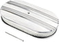 15" Polished Aluminum Air Cleaner Assembly Kit Alloy Oval Partial Half Finned by TBAPFS
