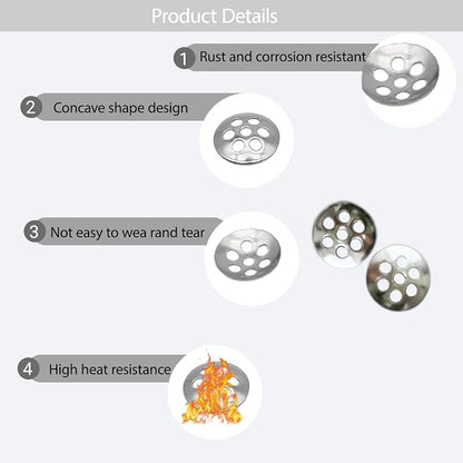 30Pcs 0.3”/8mm Pipe Screen Filters, Stainless Steel Concave Honeycomb Screens - Image 4