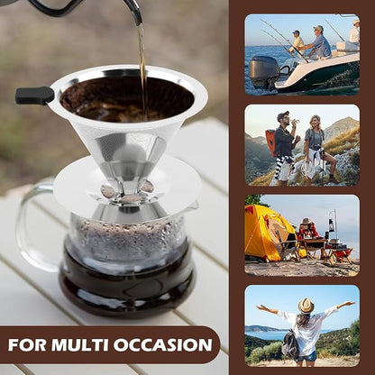 Pour Over Coffee Dripper Paperless Reusable Coffee Filter Pour Over Coffee - Image 6