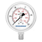 MEASUREMAN Pressure Gauge 1/4 NPT, 0-100psi/kPa Fully Stainless Steel Hydraulic by MEASUREMAN