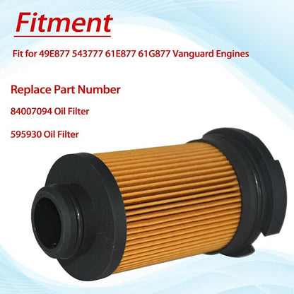 595930 84007094 Oil Filter for 49E877 543777 61E877 61G877 Vanguard Engines - Image 3