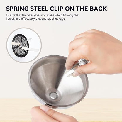 ELEGOO 3D Stainless Steel Funnel, Resin Metal Funnel Filter Cup - Image 4