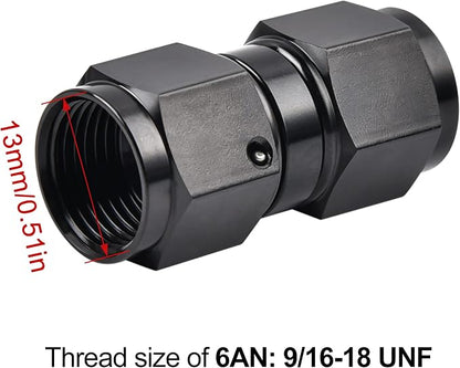 EVIL ENERGY 6AN Female to 6AN Female Straight Swivel Coupler Union Fitting - Image 3