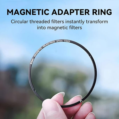 Kase 67mm Magnetic Adapter Ring, Aviation Aluminum 0.5s Snap-On Frame - Image 3