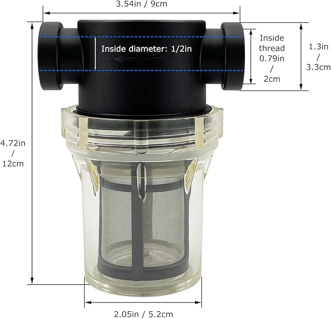1/2" Female NPT in-Line Strainer - Image 2