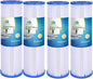 CFS – 4 Pack Pleated Polyester Water Filter Cartridges Compatible by CompleteFiltrationServices