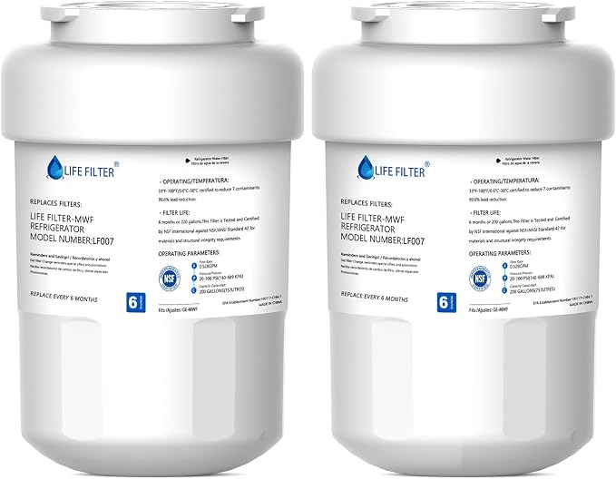 Lifefilter Replacement for MWF Refrigerator Water Filters, HDX FMG-1, by Lifefilter