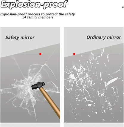 Bathroom Mirror with LED Lights, Wall Mirror with Touch Sensor, Round Mirror - Image 4