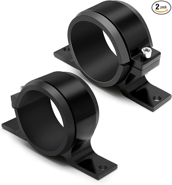 2 Pcs Universal Car Fuel Pump Fuel Filter Mounting Bracket Aluminum Clamp Holder by Unknown