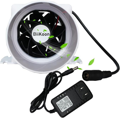 3 Inch 53 Cfm Inline Duct Ventilation Fan HVAC Exhaust Intake Fans 12V 10W Vent by Unknown