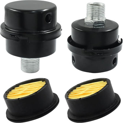 Hordion 2 Pack Air Compressor Silencer, 1/2" Thread Air Compressor Intake - Image 4