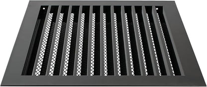 Repa Market 12" x 12" Inch Galvanized Steel Black Soffit Air Vent Cover - Image 6