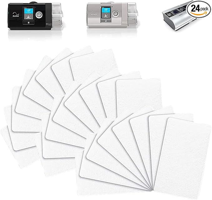 24 Packs CPAP Filters for ResMed AirSense 10, AirCurve 10, and AirStart Series by Timok