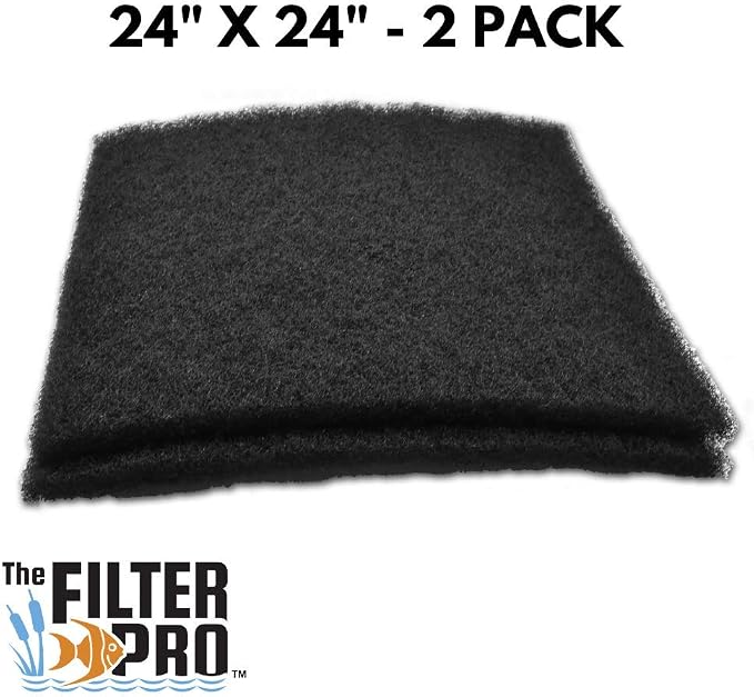 Black Coarse Filter Media, 1.25" Thick, 2 Pack, Ponds or Water Gardens - Image 2