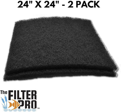 Black Coarse Filter Media, 1.25" Thick, 2 Pack, Ponds or Water Gardens - Image 2