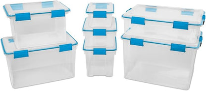 Sterilite 4 Pack Gasket Box, Weather-Resistant Storage Bins - Image 9